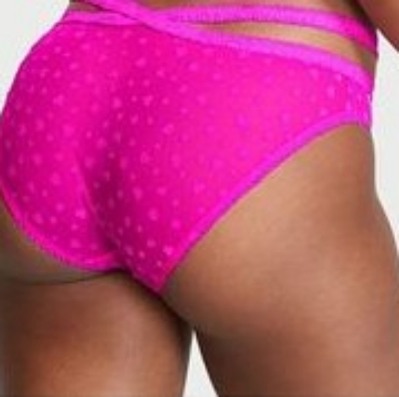 Brand new Victoria's Secret Bali Orchid heart panties Sz. XL - Picture 2 of 3